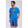 Adventure pánské pyžamo krátké modré
