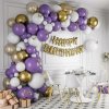 Balóniková girlanda bielo fialová 131ks - Cakesicq Balóniková girlanda bielo fialová 131ks - Cakesicq