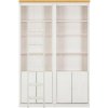 Biela knižnica z borovicového dreva 148x223 cm Anita – Støraa