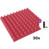 Mega Acoustic PA-PMP-5 50x50x5 Room SET Brick Absorpčný penový panel