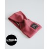 Detská merino čelenka s uzlom - Tmavo ružová Veľkosť: 1 Detská merino čelenka s uzlom - Tmavo ružová Veľkosť: 1