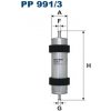 Palivový filter FILTRON PP 991/3 Palivový filter FILTRON PP 991/3