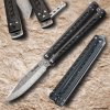 DELLINGER nůž motýlek Carbon Butterfly VG-10 Damascus DELLINGER nůž motýlek Carbon Butterfly VG-10 Damascus