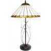 Clayre & Eef Stolná lampa Tiffany Elegant - 41x69 cm E27/max 2x60W - Clayre & Eef Clayre & Eef Stolná lampa Tiffany Elegant - 41x69 cm E27/max 2x60W - Clayre & Eef