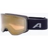 Lyžiarske okuliare Alpina Venet QV black matt/gold Lyžiarske okuliare Alpina Venet QV black matt/gold