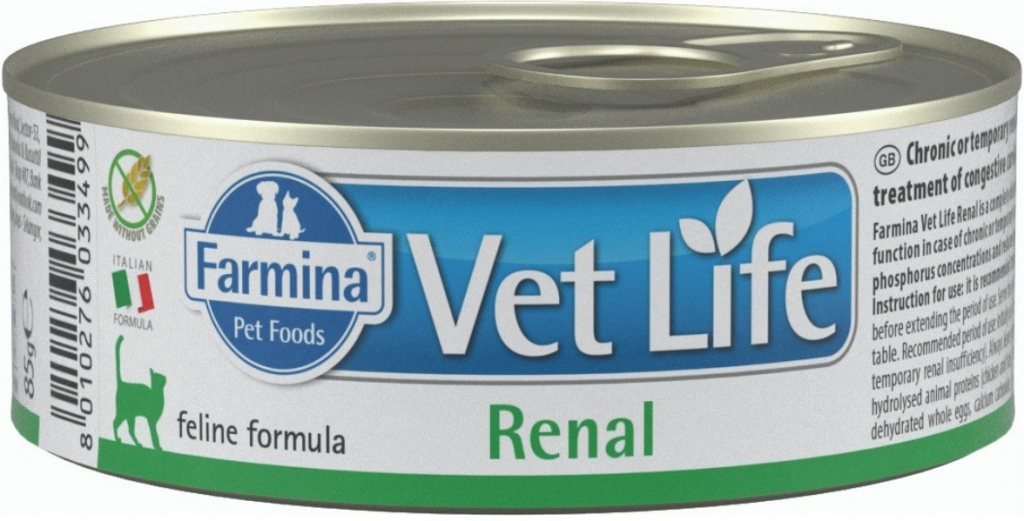 FARMINA VET Life natural diet cat renal 85 g