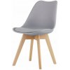 SUPPLIES BJORN Jedálenská škandinávska stolička - šedá farba SUPPLIES BJORN Jedálenská škandinávska stolička - šedá farba