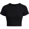 Dámske tričko Under Armour Rival Rib Baby Tee Black/White XL Dámske tričko Under Armour Rival Rib Baby Tee Black/White XL
