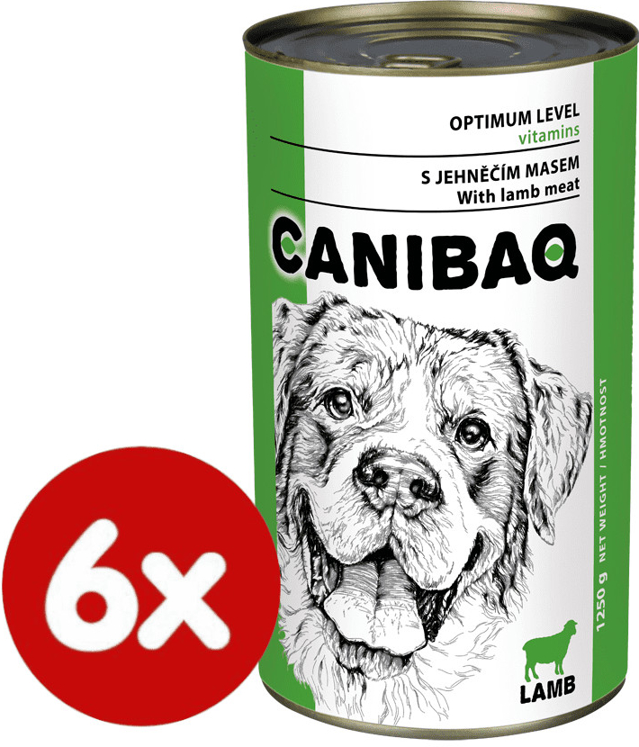 Dibaq Canibaq Classic jehněčí 6 x 1250 g