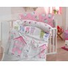 Obliečky do postieľky Mia Ružové Obliečky do postieľky Mia Ružové