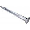 Zemná skrutka / zemný vrut - pätka s prírubou, 120x1000mm, žiarový pozink Zemná skrutka / zemný vrut - pätka s prírubou, 120x1000mm, žiarový pozink