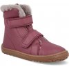 Froddo DETSKÉ BAREFOOT ZIMNÉ TOPÁNKY FRODDO BAREFOOT FURRY BOOT BORDEAUX