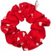 Gumička Scrunchie bavlnená farebná Classic červeno-biela Gumička Scrunchie bavlnená farebná Classic červeno-biela