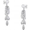 Dabog / Strieborné 925 dámske náušnice Lacrima Nymphae zdobené iskrivými zirkónmi / ST-Z-NA-032 Dabog / Strieborné 925 dámske náušnice Lacrima Nymphae zdobené iskrivými zirkónmi / ST-Z-NA-032