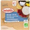 Babybio Brassé z kozieho mlieka jablko maliny 4 x 85 g Babybio Brassé z kozieho mlieka jablko maliny 4 x 85 g