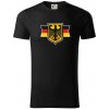 Nemecká orlica a vlajka - Tričko z organickej bavlny - 2XL ( Čierna ) Nemecká orlica a vlajka - Tričko z organickej bavlny - 2XL ( Čierna )