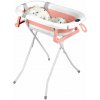 Ricokids RK-287 Skladacie detské vanička s podstavcom, teplomerom a vložkou, bielo-ružová Ricokids RK-287 Skladacie detské vanička s podstavcom, teplomerom a vložkou, bielo-ružová