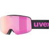 Detské lyžiarske okuliare Uvex Pwdr FM - black matt/mirror pink/green/clear (S2) uni Detské lyžiarske okuliare Uvex Pwdr FM - black matt/mirror pink/green/clear (S2) uni