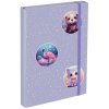 Dosky na školské zošity A4 BAAGL MAZNÁČIKOVIA fialová,mix Dosky na školské zošity A4 BAAGL MAZNÁČIKOVIA fialová,mix