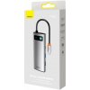 Baseus HUB Metal Gleam series 7-in-1 Multifunctional (Type-C to 2x USB 3.0, PD 100W / HDMI 4K 30Hz / RJ45 1Gbps, Type-C basic) Gray (WKWG020113) Baseus HUB Metal Gleam series 7-in-1 Multifunctional (Type-C to 2x USB 3.0, PD 100W / HDMI 4K 30Hz / RJ45 1Gbps, Type-C basic) Gray (WKWG020113)