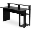 Herný počítačový stôl Mamba z MDF čierny 136cm Herný počítačový stôl Mamba z MDF čierny 136cm