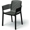Prosperplast Stolička s opierkami rúk NEXO 595x545x810 mm Farba: CARBON antracitová Prosperplast Stolička s opierkami rúk NEXO 595x545x810 mm Farba: CARBON antracitová