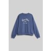 Gant Oversized Script Logo C-neck modrá