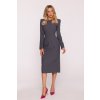 Stylove koktejlové šaty klasického strihu midi veľkosti XL Stylove koktejlové šaty klasického strihu midi veľkosti XL