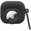 AppleKing 2v1 silikónový ochranný obal pre AirPods 3 / AirTag 1 / 2 - čierny - možnosť vrátiť tovar ZADARMO do 30tich dní AppleKing 2v1 silikónový ochranný obal pre AirPods 3 / AirTag 1 / 2 - čierny - možnosť vrátiť tovar ZADARMO do 30tich dní
