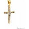 Zlatnictvo.sk Zlatý prívesok Krížik PRI25907 Zlatnictvo.sk Zlatý prívesok Krížik PRI25907