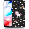 Picasee silikónový čierny obal pre Xiaomi Redmi 8 - Unicorn hviezdne nebo Picasee silikónový čierny obal pre Xiaomi Redmi 8 - Unicorn hviezdne nebo