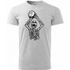 Basketbal kostra - Klasické pánske tričko vyššej gramáže - 2XL ( Svetlosivý melír ) Basketbal kostra - Klasické pánske tričko vyššej gramáže - 2XL ( Svetlosivý melír )