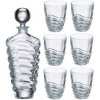 Crystalite Bohemia Whisky set s láhví a sklenicemi Wave Crystalite Bohemia Whisky set s láhví a sklenicemi Wave