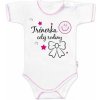 Body krátky rukáv Baby Nellys Trénerka celej rodiny holka
