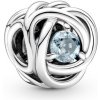 Pandora Trblietavá strieborná korálka s krištáľom Moments 790065C09 Pandora Trblietavá strieborná korálka s krištáľom Moments 790065C09