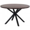 Tempo Kondela Jedálenský stôl, tmavý dub/čierna, priemer 120 cm, MEDOR Tempo Kondela Jedálenský stôl, tmavý dub/čierna, priemer 120 cm, MEDOR