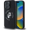 Karl Lagerfeld Liquid Silicone Karl and Choupette MagSafe pre iPhone 16 Pro Black