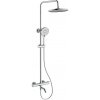CERANO - Sprchový nástenný stĺp Selma - termostatická vaňová otočná batéria - chróm - 80-130,4 cm CERANO - Sprchový nástenný stĺp Selma - termostatická vaňová otočná batéria - chróm - 80-130,4 cm