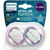 AVENT CUMLÍK Ultra air 0-6m nočný, dievča na utišovanie, silikón (inov.2023) 1x2 ks AVENT CUMLÍK Ultra air 0-6m nočný, dievča na utišovanie, silikón (inov.2023) 1x2 ks
