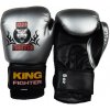 King Fighter Dětské boxerské rukavice carbon stříbrné váha/velikost: 6 King Fighter Dětské boxerské rukavice carbon stříbrné váha/velikost: 6