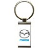 Prívesok na kľúče kovová MAZDA obdĺžnik bez retiazky