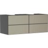 Hansgrohe Xevolos E Umývadlová skrinka 137x56x55 cm, 4 zásuvky, matná sivá/bronz 54198390-HG Hansgrohe Xevolos E Umývadlová skrinka 137x56x55 cm, 4 zásuvky, matná sivá/bronz 54198390-HG