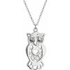 Strieborný náhrdelník sova 12112.1 Strieborný náhrdelník sova 12112.1