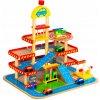 Eco Toys Veľká drevená garáž s výťahom hnedá Eco Toys Veľká drevená garáž s výťahom hnedá