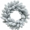 Veniec MagicHome Vianoce, prírodný, zasnežený, 45 cm Veniec MagicHome Vianoce, prírodný, zasnežený, 45 cm