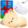 Nočná lampa Ledhoff mačka silikónová biela viacfarebná Nočná lampa Ledhoff mačka silikónová biela viacfarebná