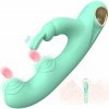 SuperLove Dual Tapping Rabbit G-Spot Vibrator Green SuperLove Dual Tapping Rabbit G-Spot Vibrator Green