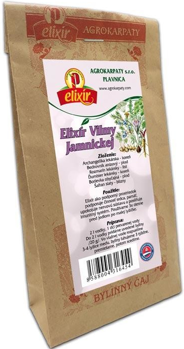 Agrokarpaty Elixír Vilmy Jamnickej bylinná zmes na výrobu tinktúry 20 g