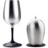 GSI GLACIER STAINLESS NESTING WINE GLASS