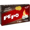 PE-PO podpaľovač pevný - 40 podpáli (krabička) PE-PO podpaľovač pevný - 40 podpáli (krabička)